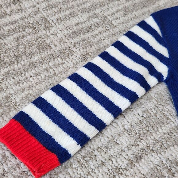 Tiny Tots vintage pilot plane sweater primary colors color block 24 months - Picture 8 of 10